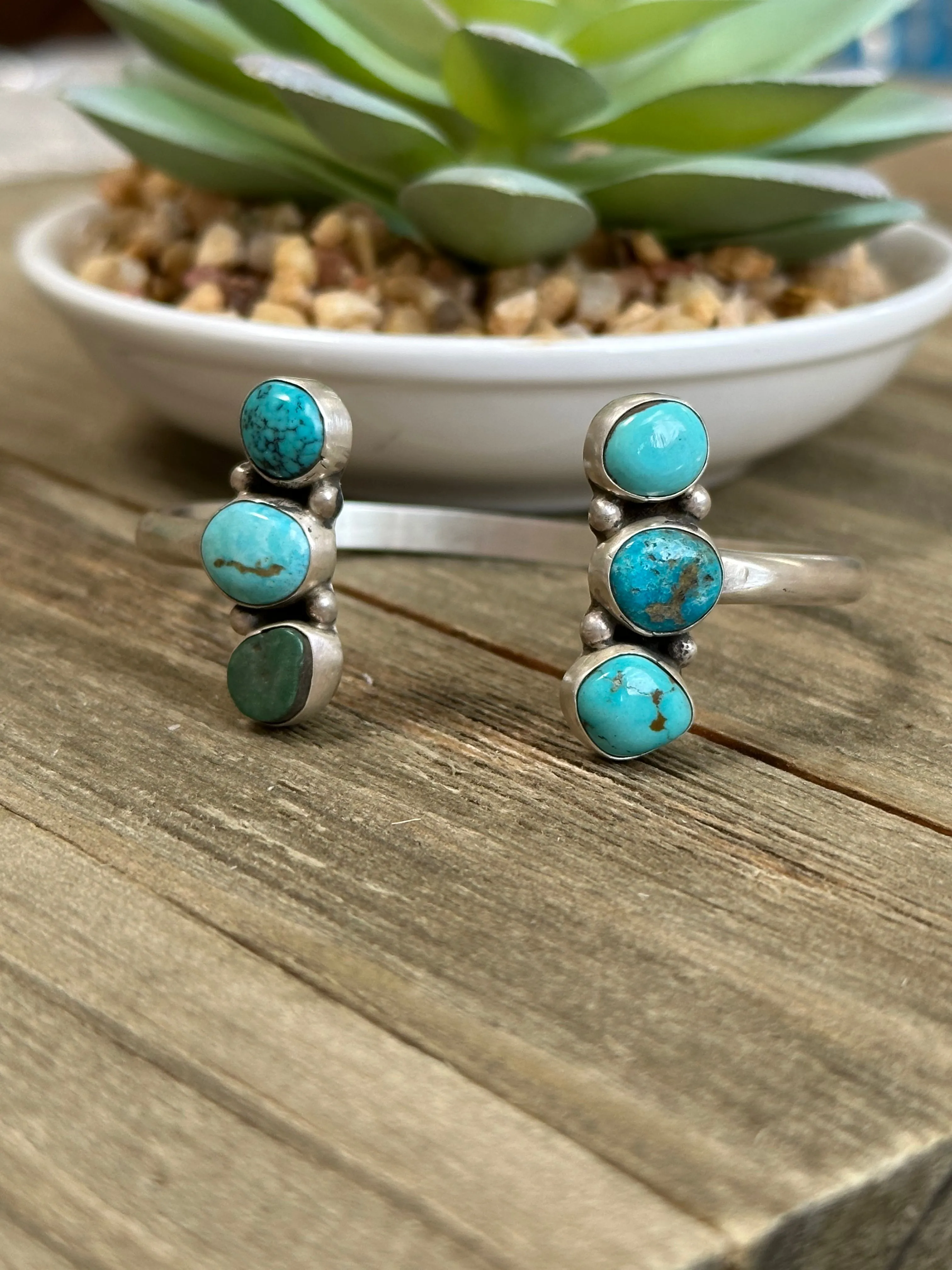 Reverse Turquoise Cuff