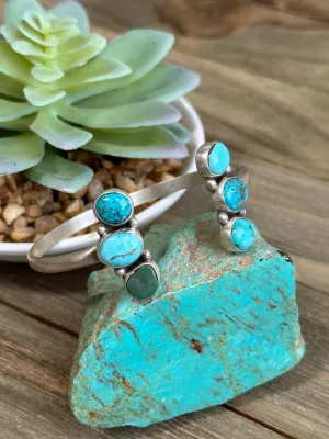 Reverse Turquoise Cuff