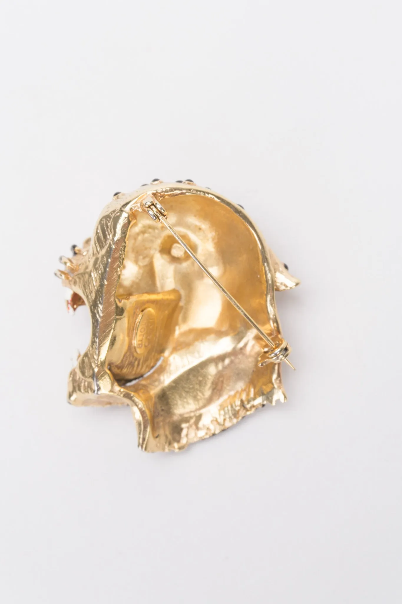 Roaring Leopard Brooch