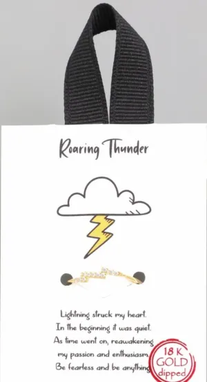 Roaring Thunder Ring - Gold Dipped