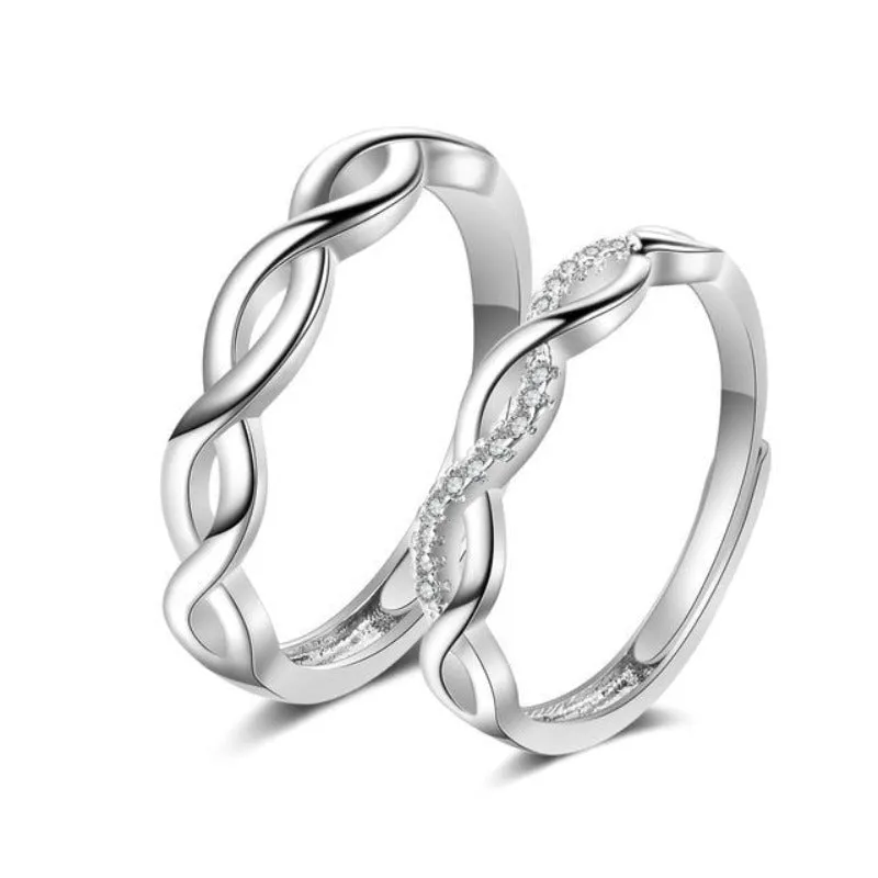 Romantic Heart  Engagement Ring Women Couple Jewelry