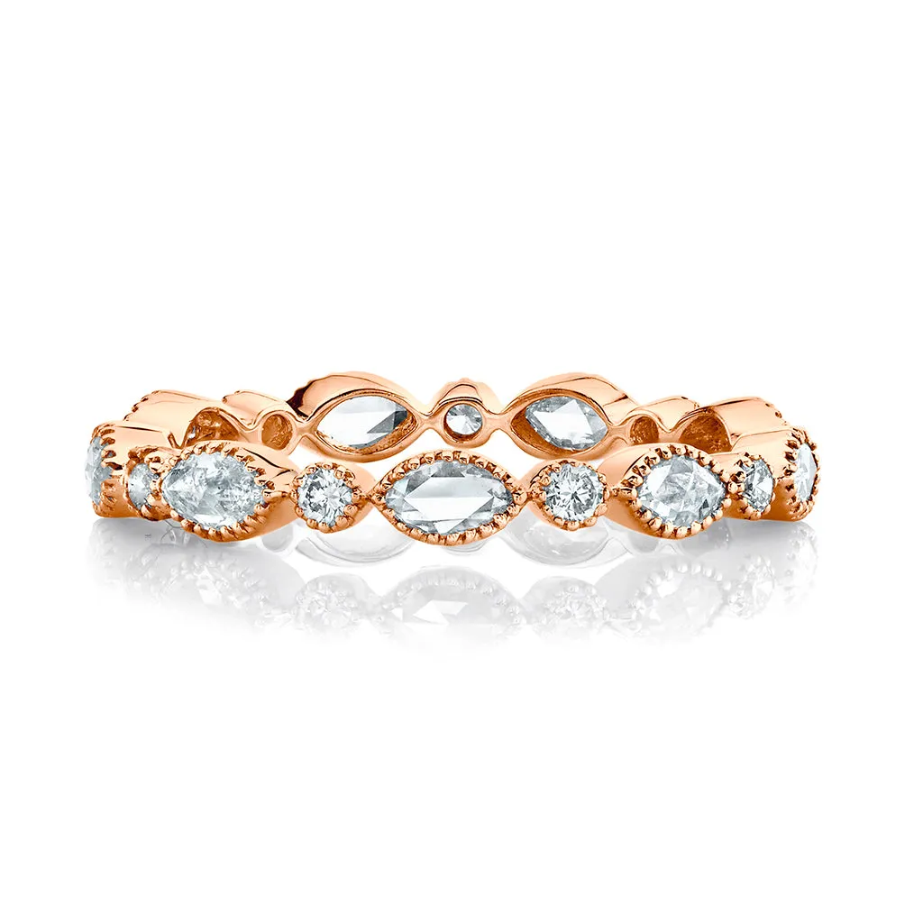 Rose Cut Diamond Band