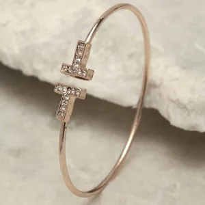 Rose Gold T Shape Cuff