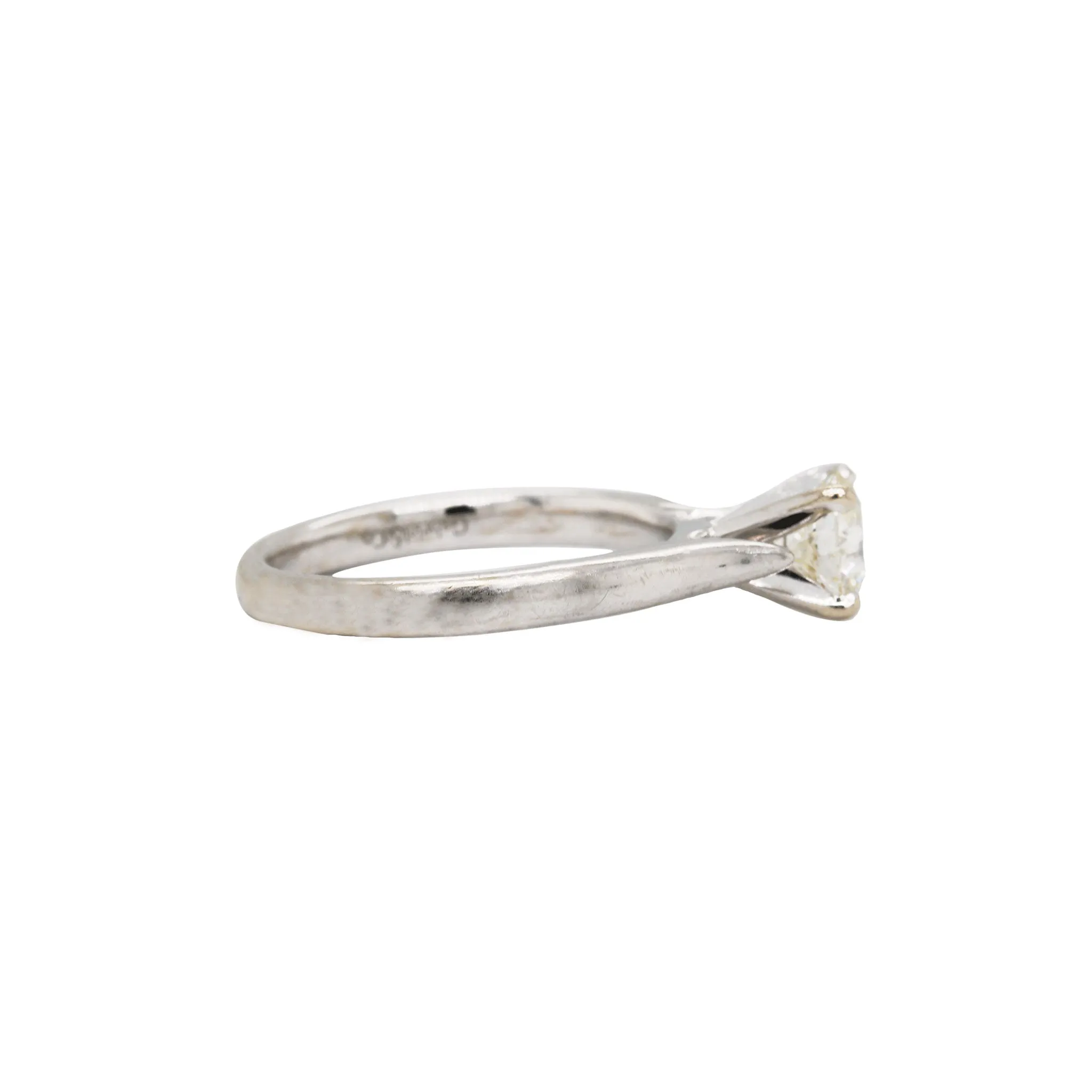 Round Brilliant Cut Diamond & 14K White Gold Wedding Set