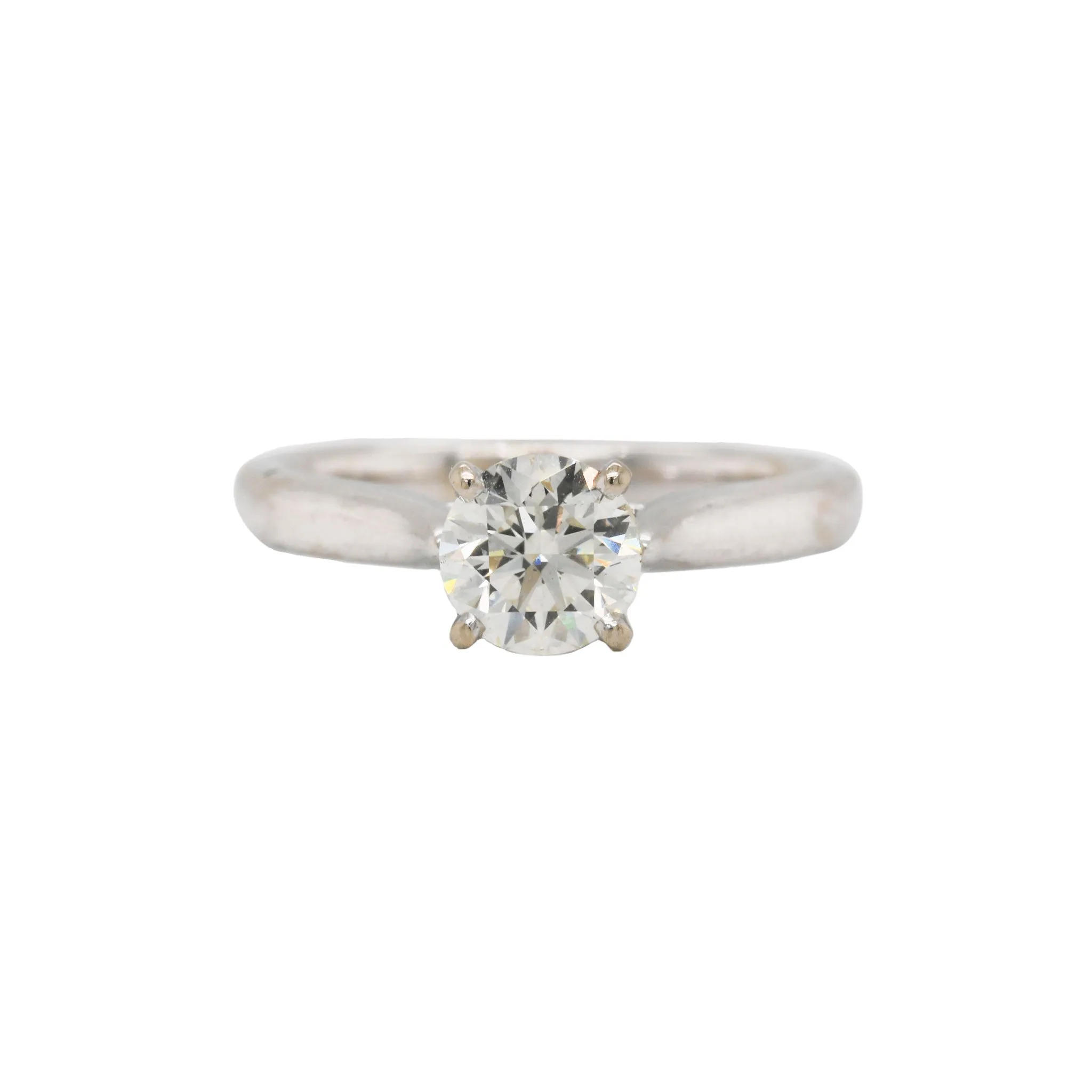 Round Brilliant Cut Diamond & 14K White Gold Wedding Set