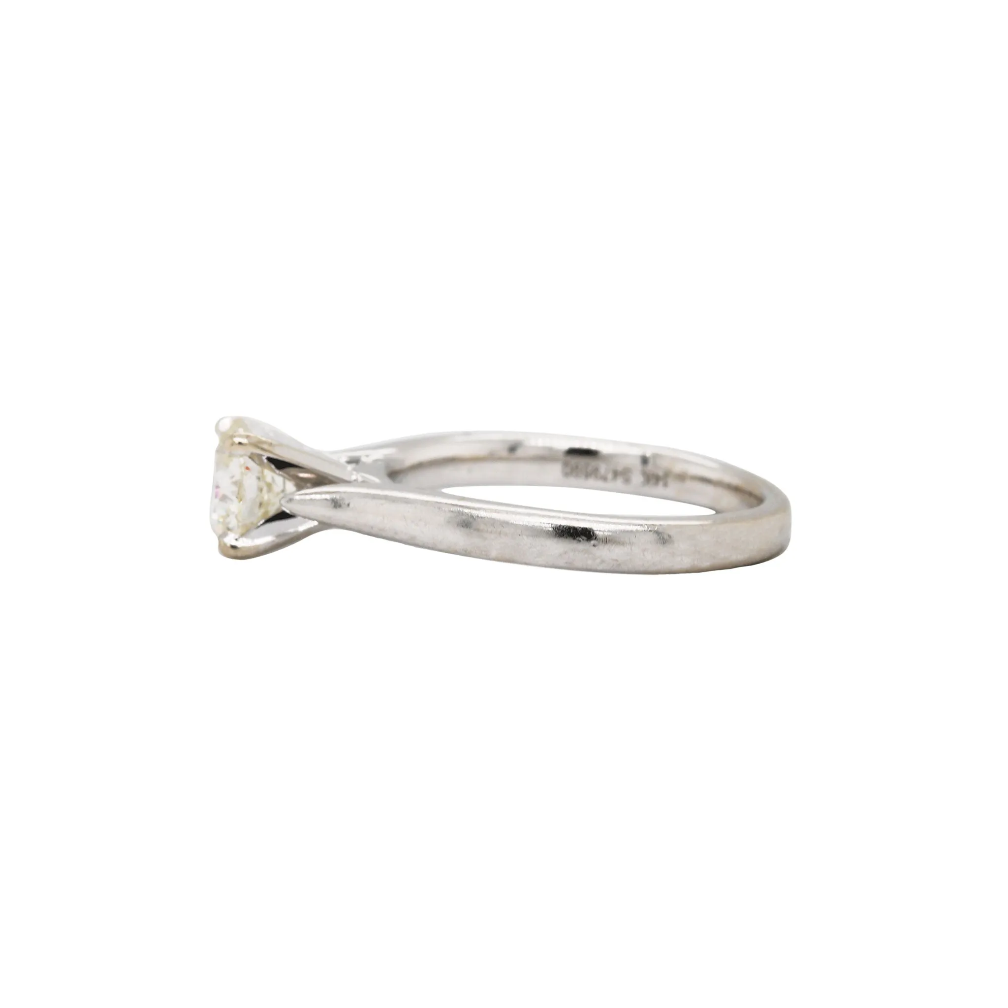 Round Brilliant Cut Diamond & 14K White Gold Wedding Set