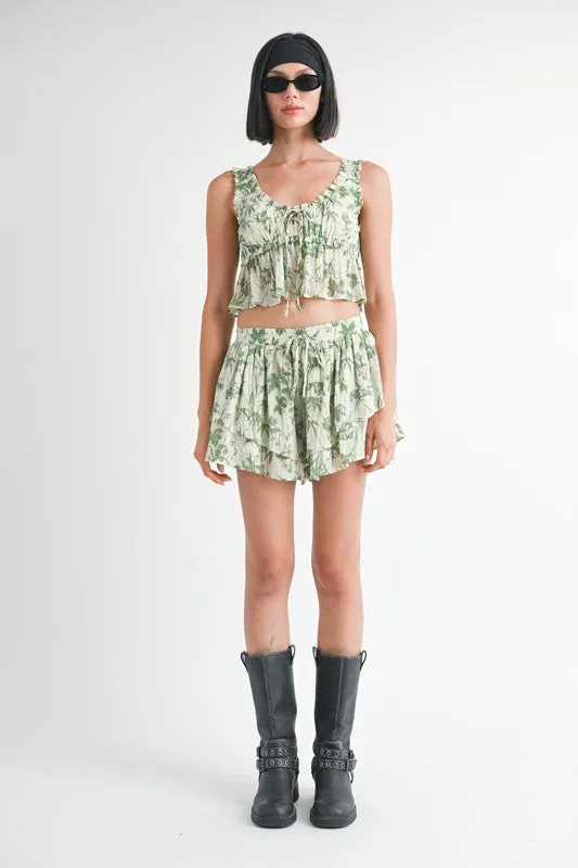Round Neck Babydoll Top