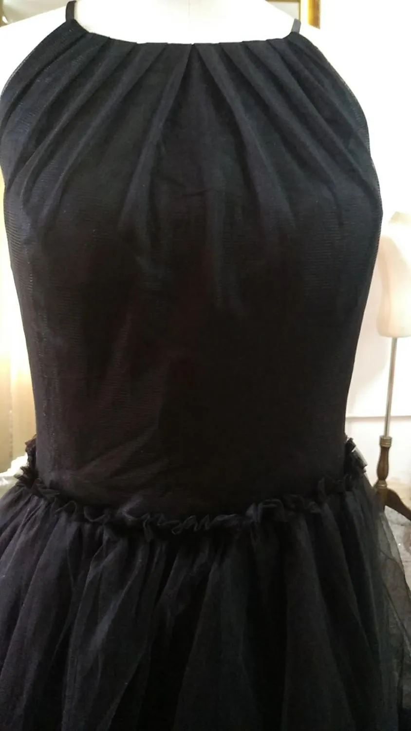 Roycebridal Lakshmigown Gothic Black Wedding Dress A Line 2019 Sexy Tulle Bridal Gown Open Back Simple  Elegant Wedding Dresses Robe Mariage