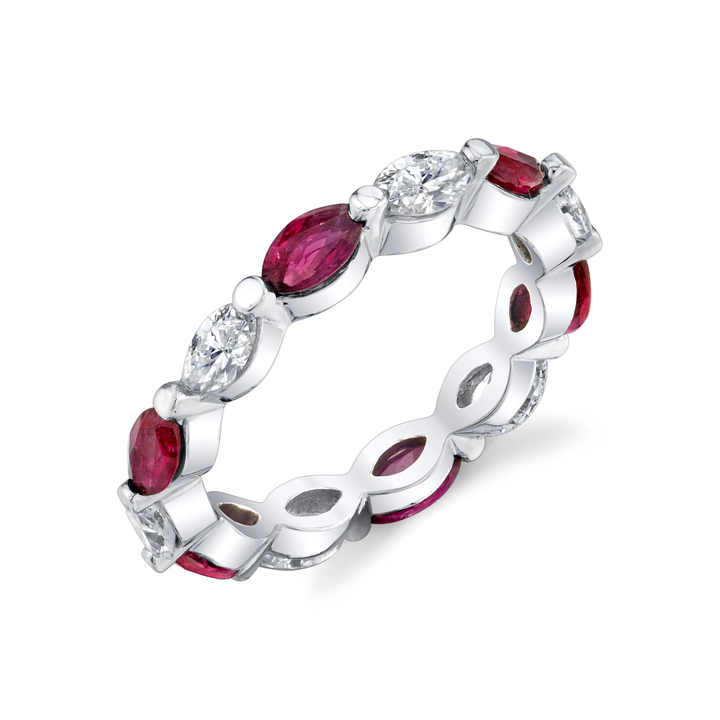 Ruby & Diamond Eternity Ring