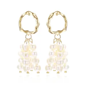Run Free Pearl Tassel Drop Earrings