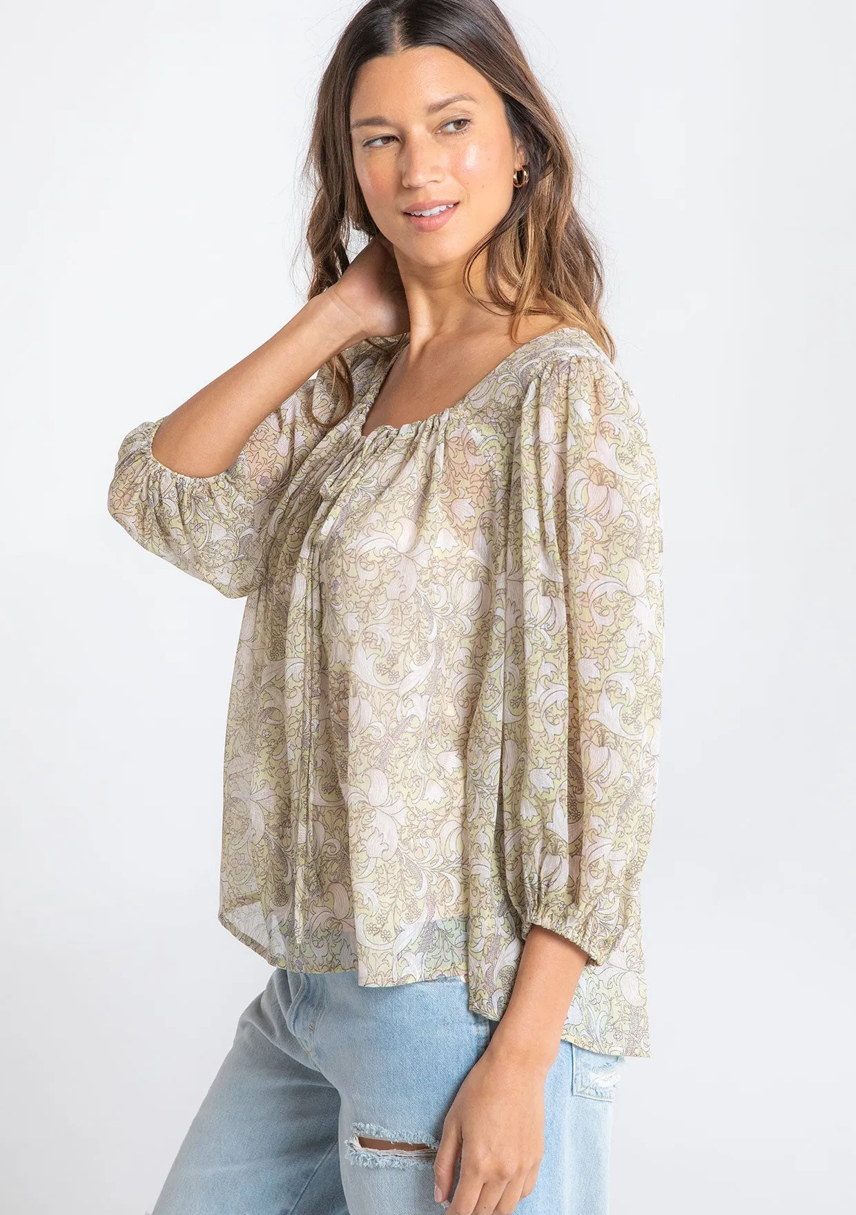 Sabina Sheer Blouse