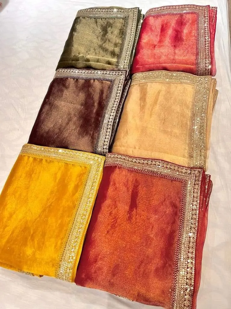 Sabya inspired Designer Tissue Silk Embroidered Saree