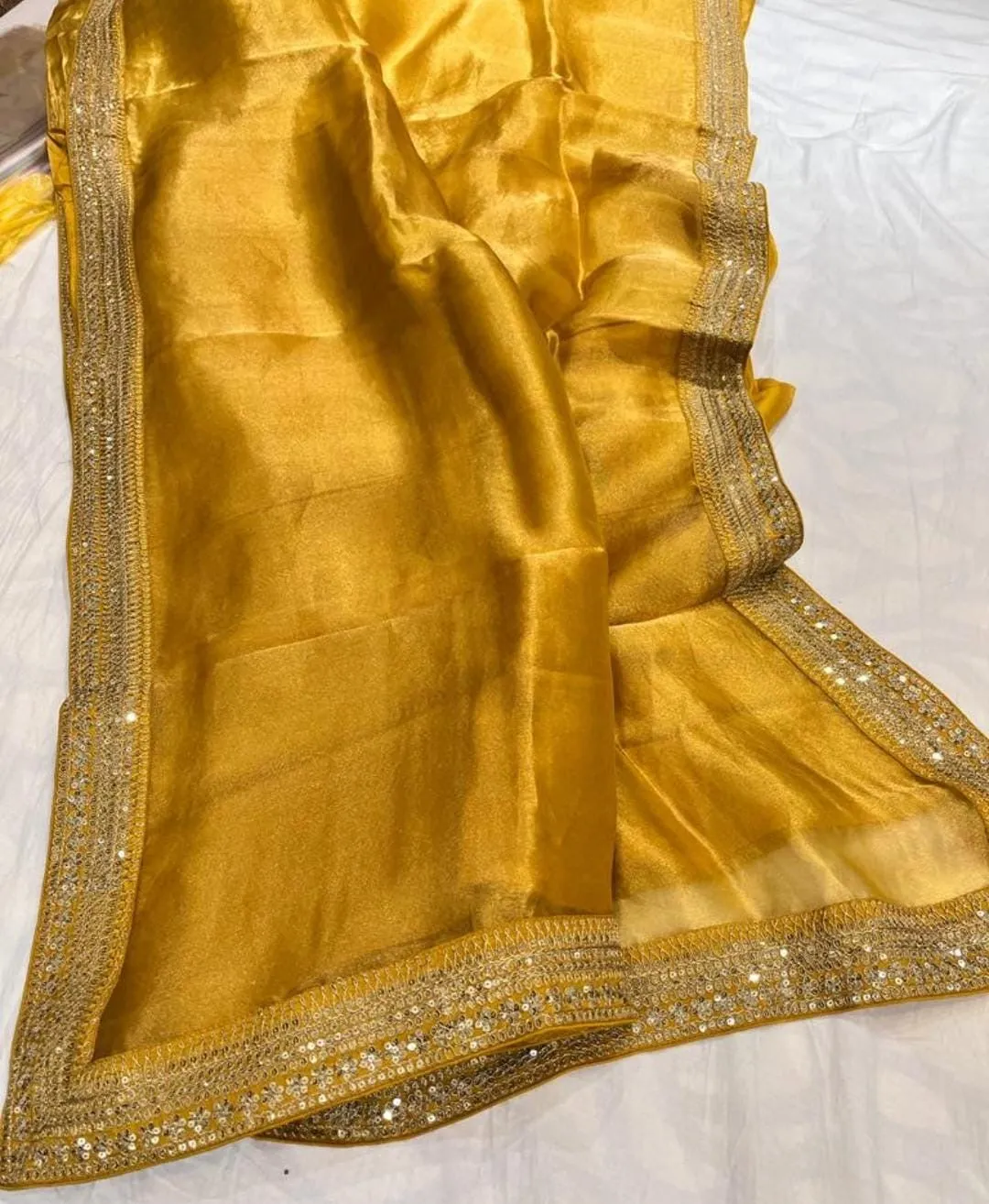 Sabya inspired Designer Tissue Silk Embroidered Saree