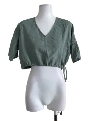 Sage Green Wide Cropped Top