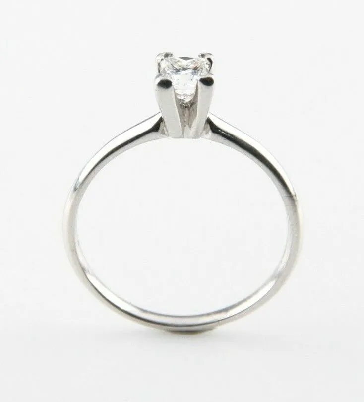Samuels Platinum Princess Cut Diamond Solitaire Engagement Ring Gift for Her!