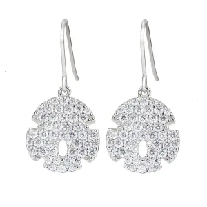Sand Dollar Wire Earrings - Lucky Look of Diamonds™