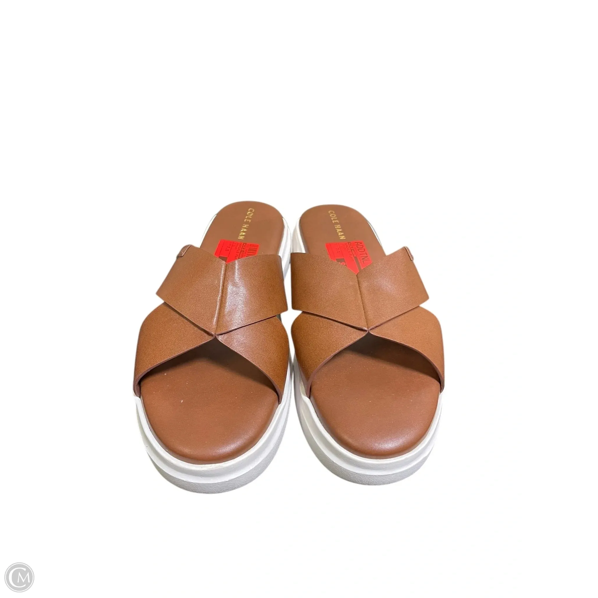 Sandals Flats By Cole-haan In Brown, Size: 7.5