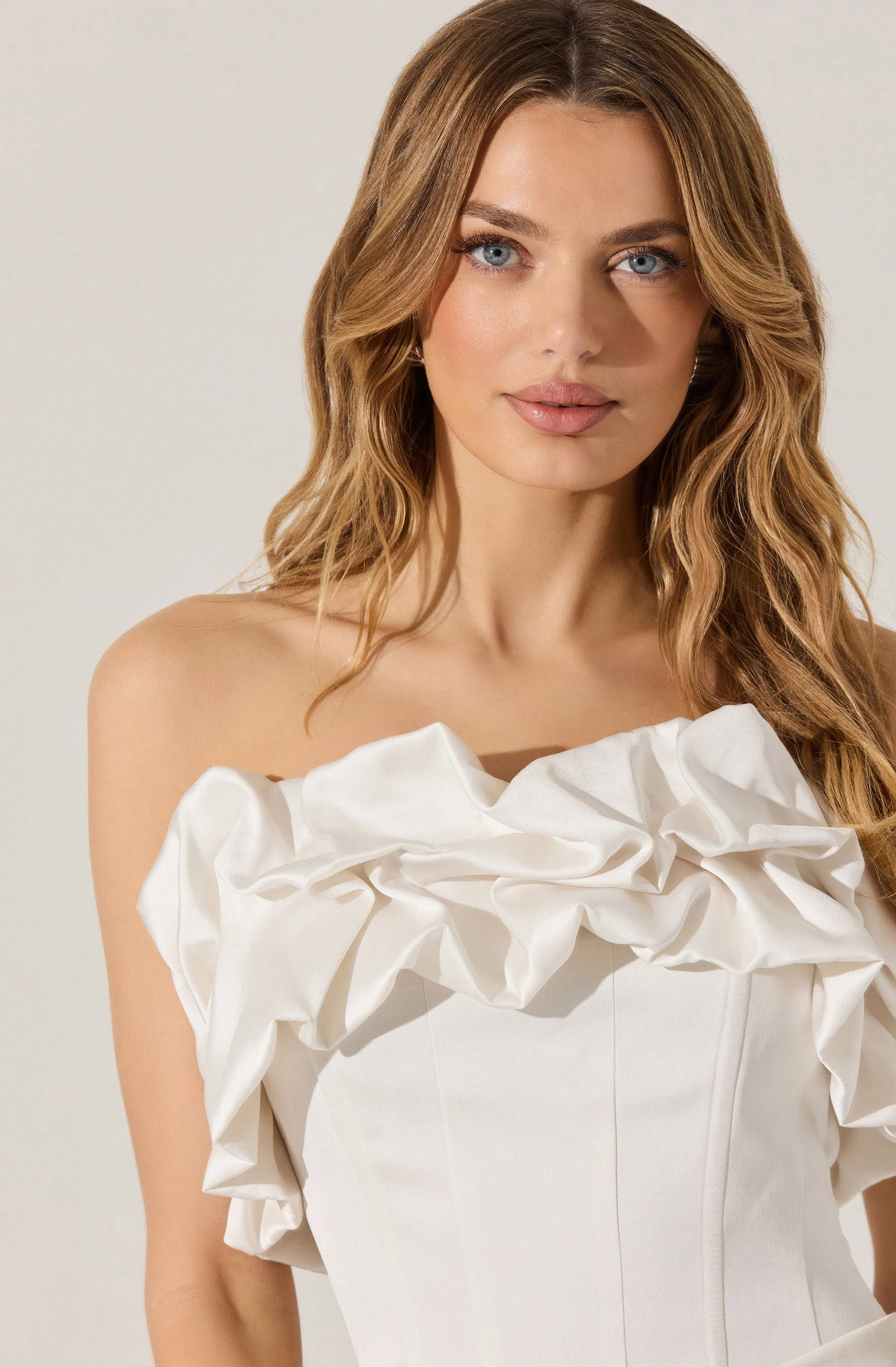 Sarahi Strapless Ruffled Corset Top