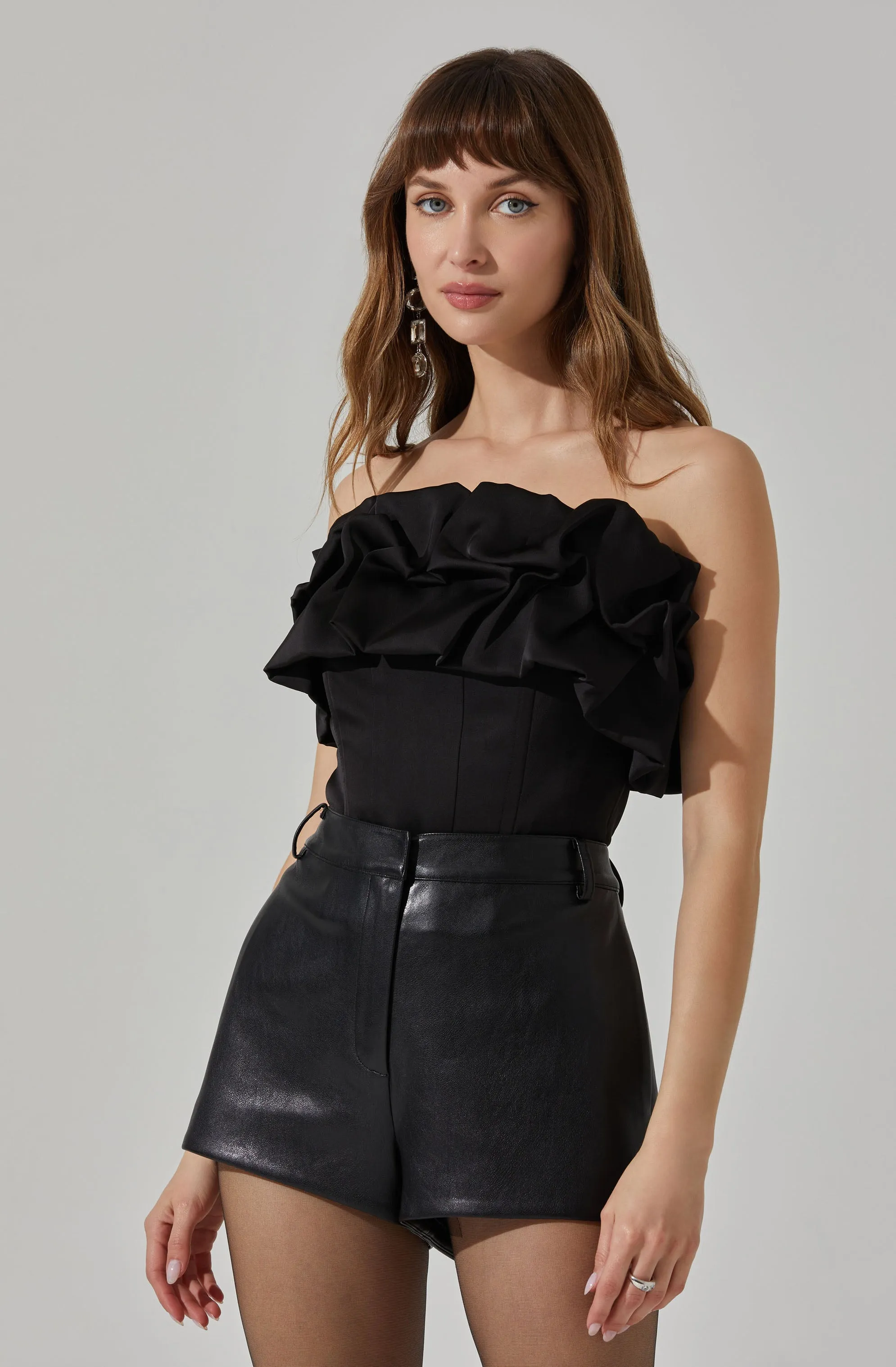 Sarahi Strapless Ruffled Corset Top