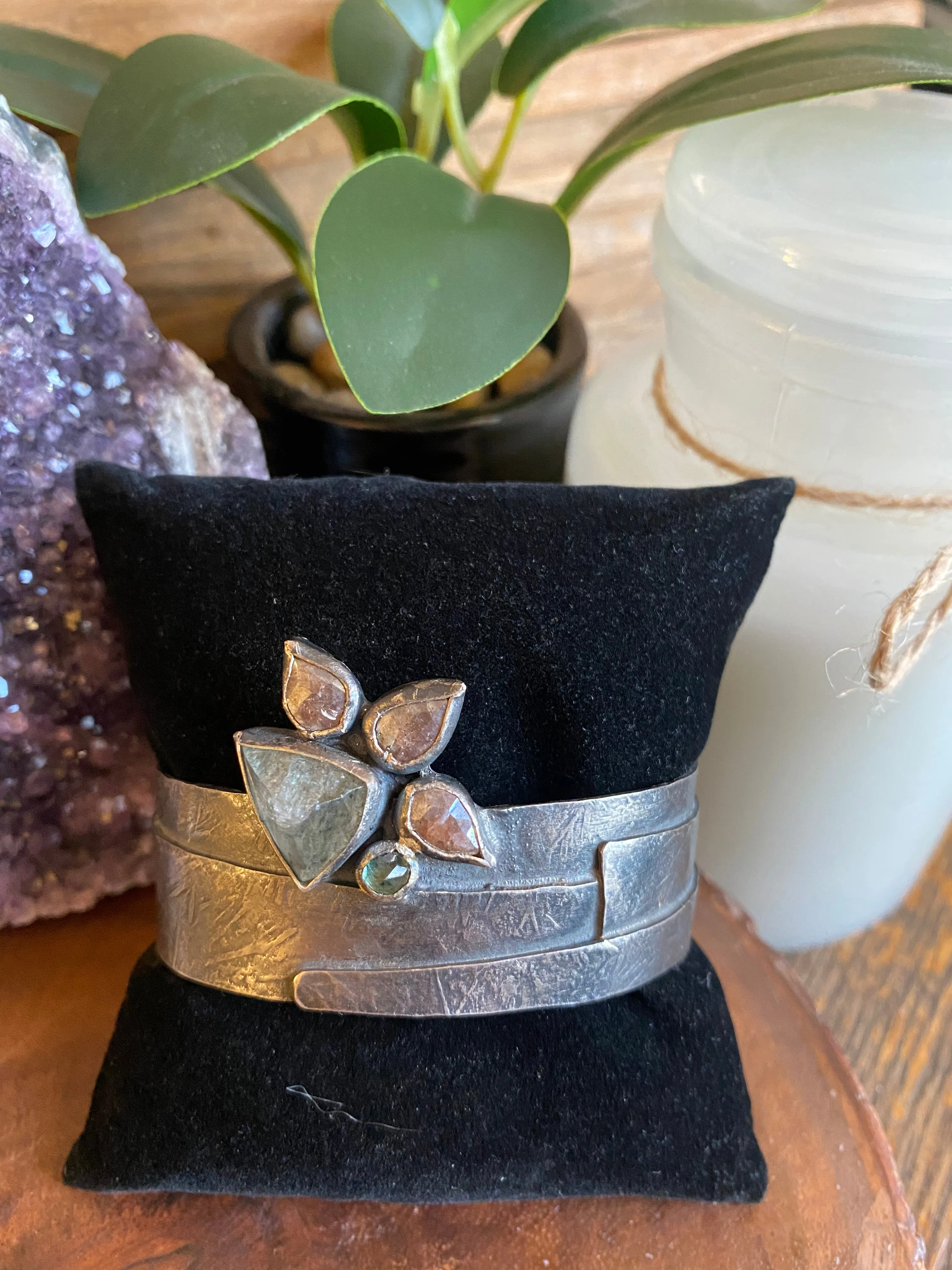 Sasha Walsh Floral Cuff Bracelet