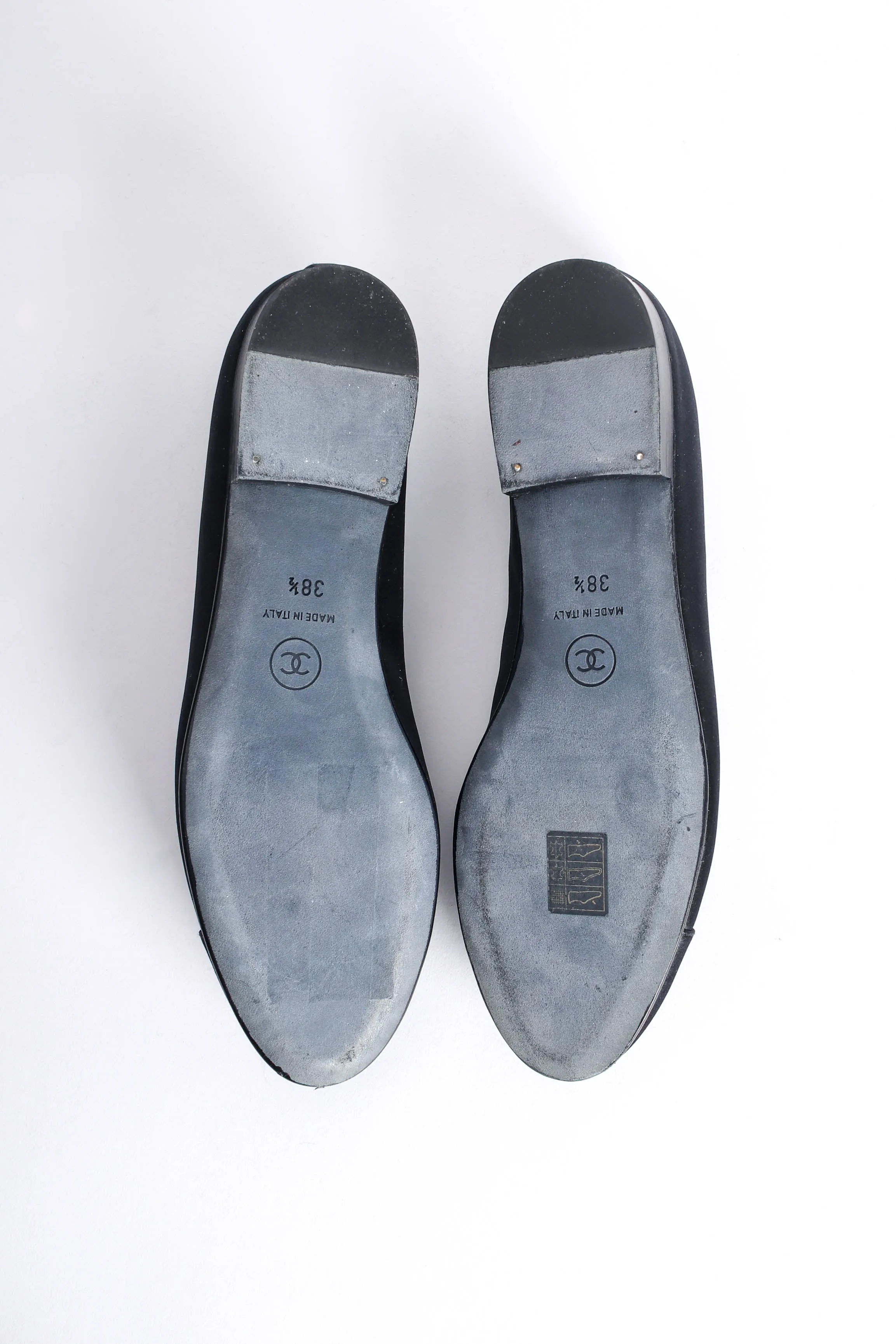 Satin CC Logo Ballet Flats