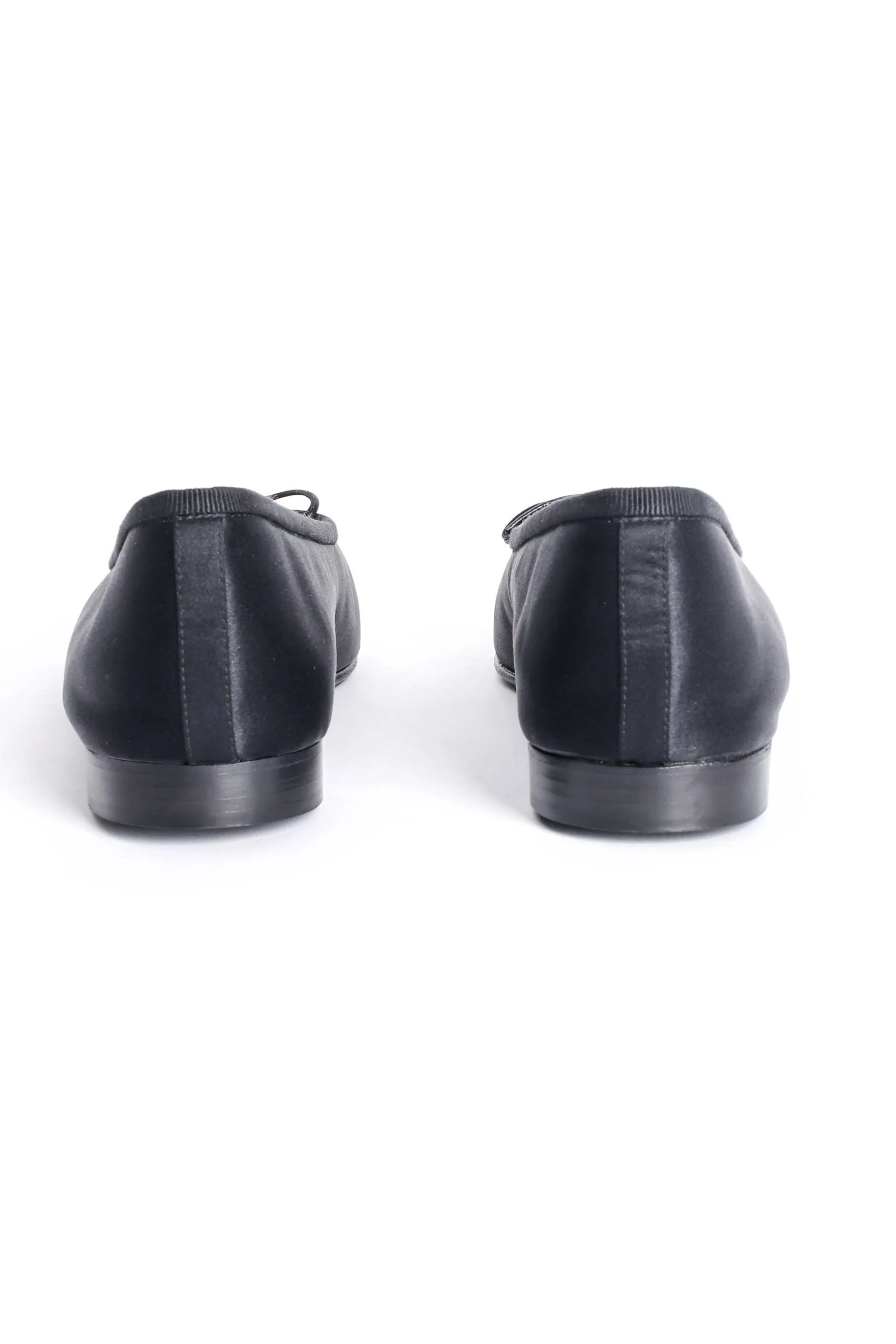 Satin CC Logo Ballet Flats