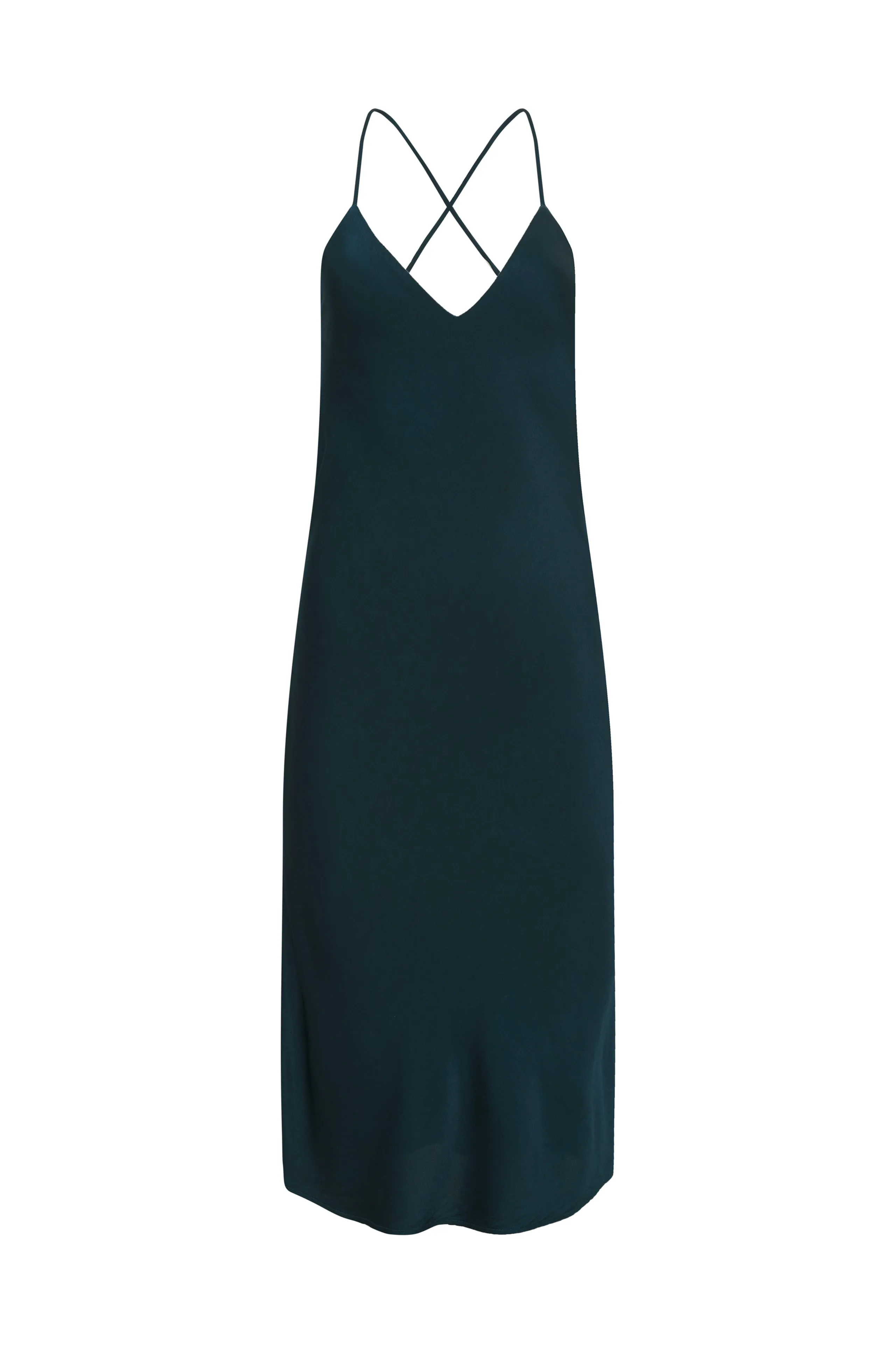 SATIN LOW BACK MIDI