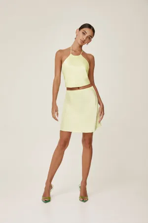 Satin Tie Back Halter