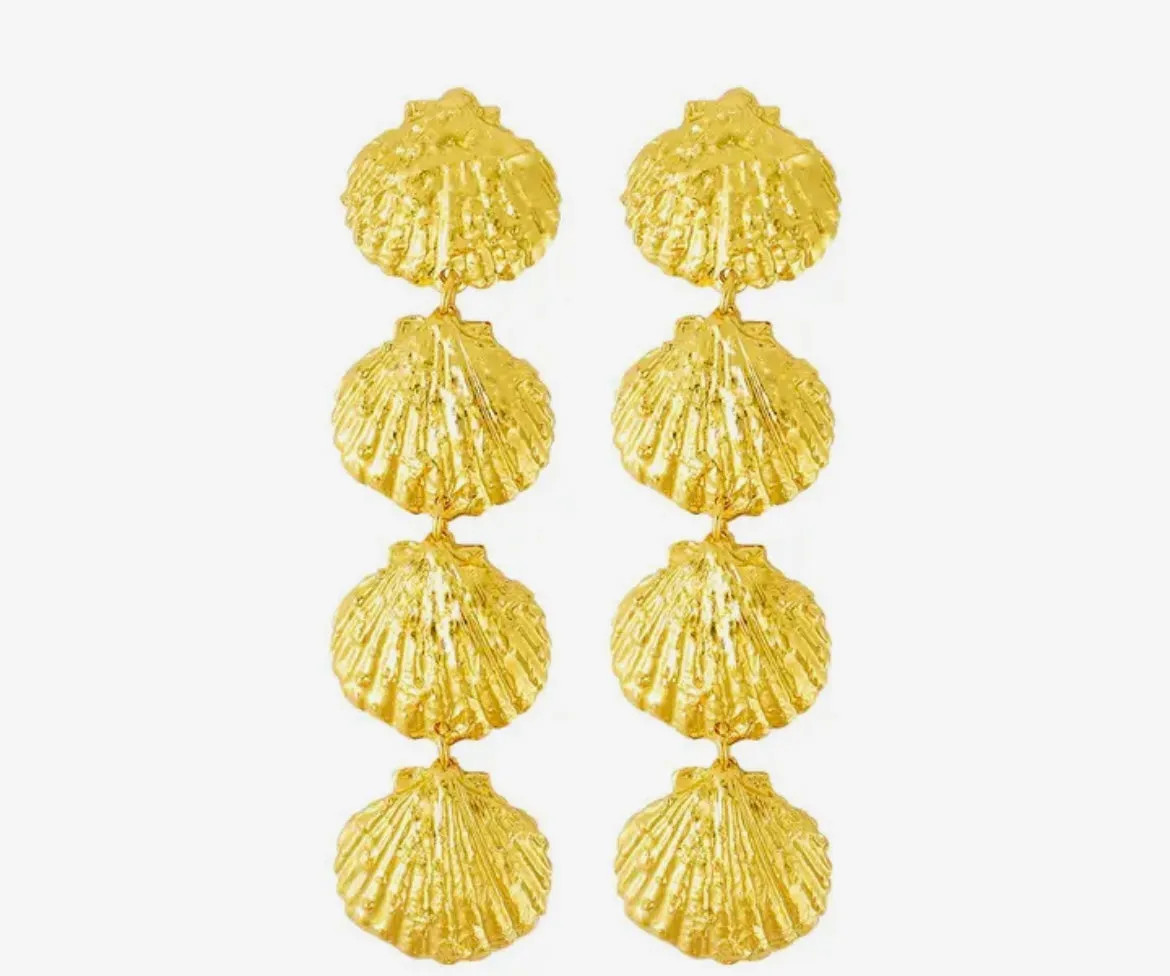 SEA SHELL DROP EARRINGS