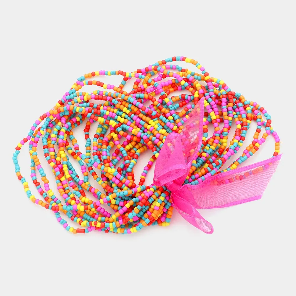 Seed Beaded Stretch Bracelets -25PCS