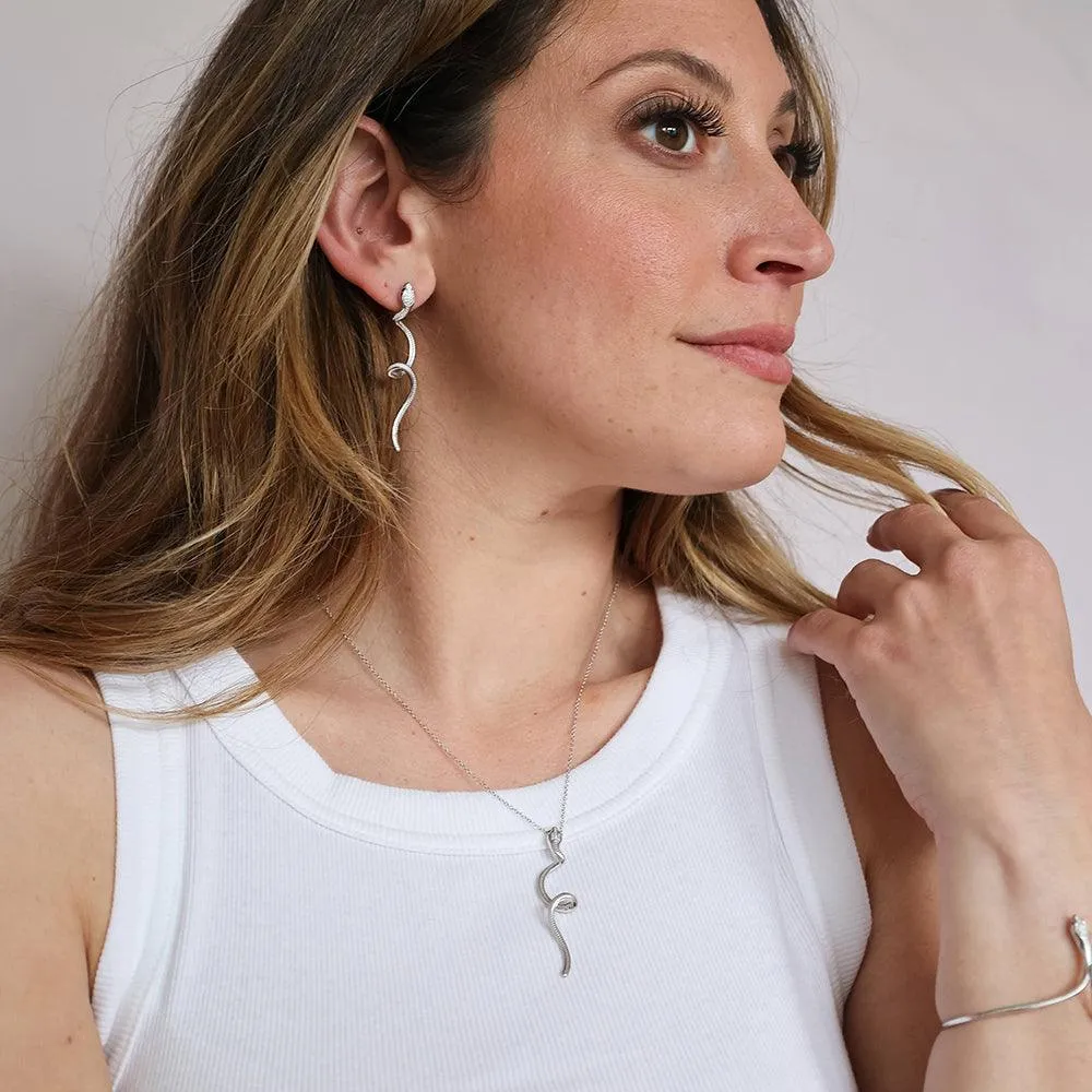 Serpent Drop Earrings