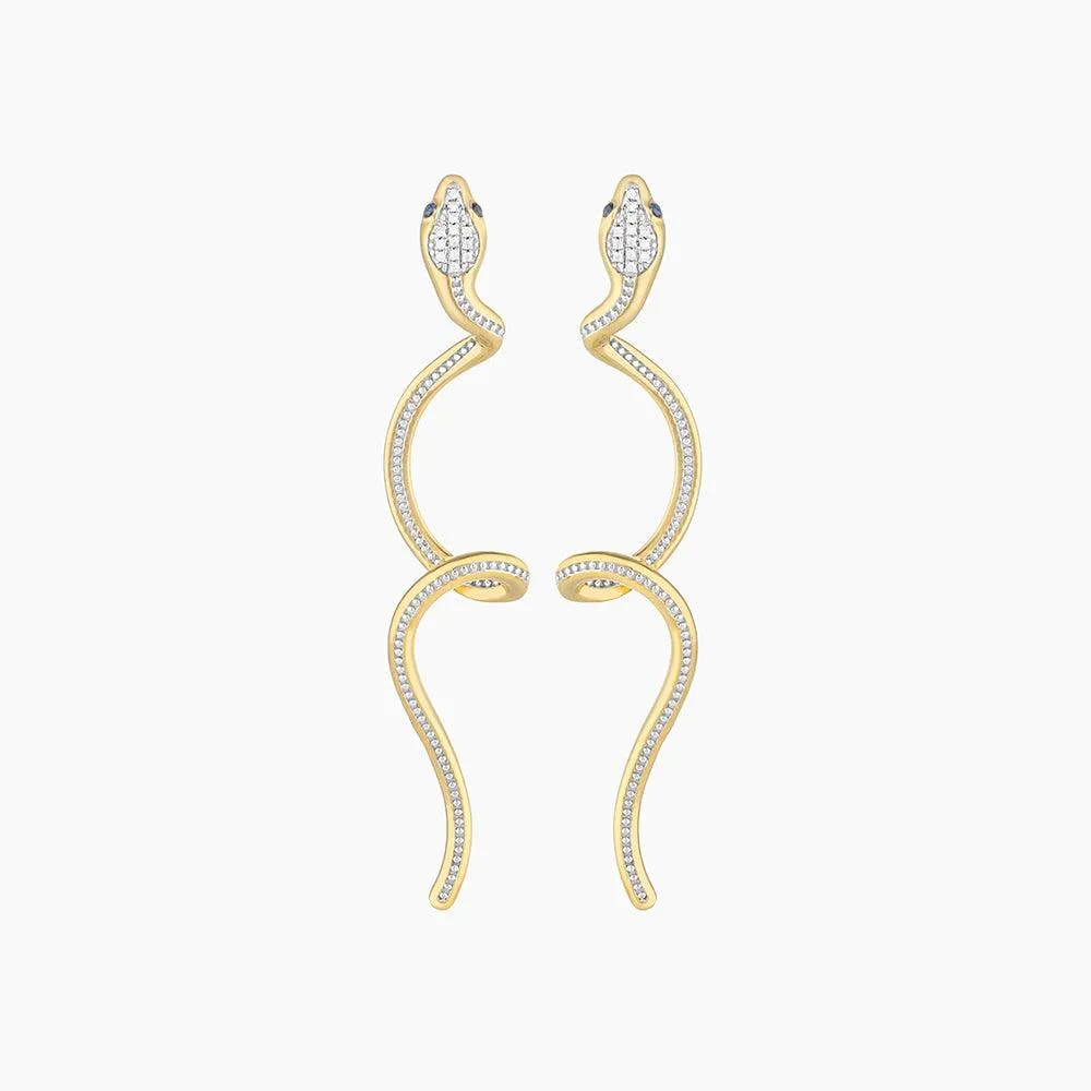 Serpent Drop Earrings