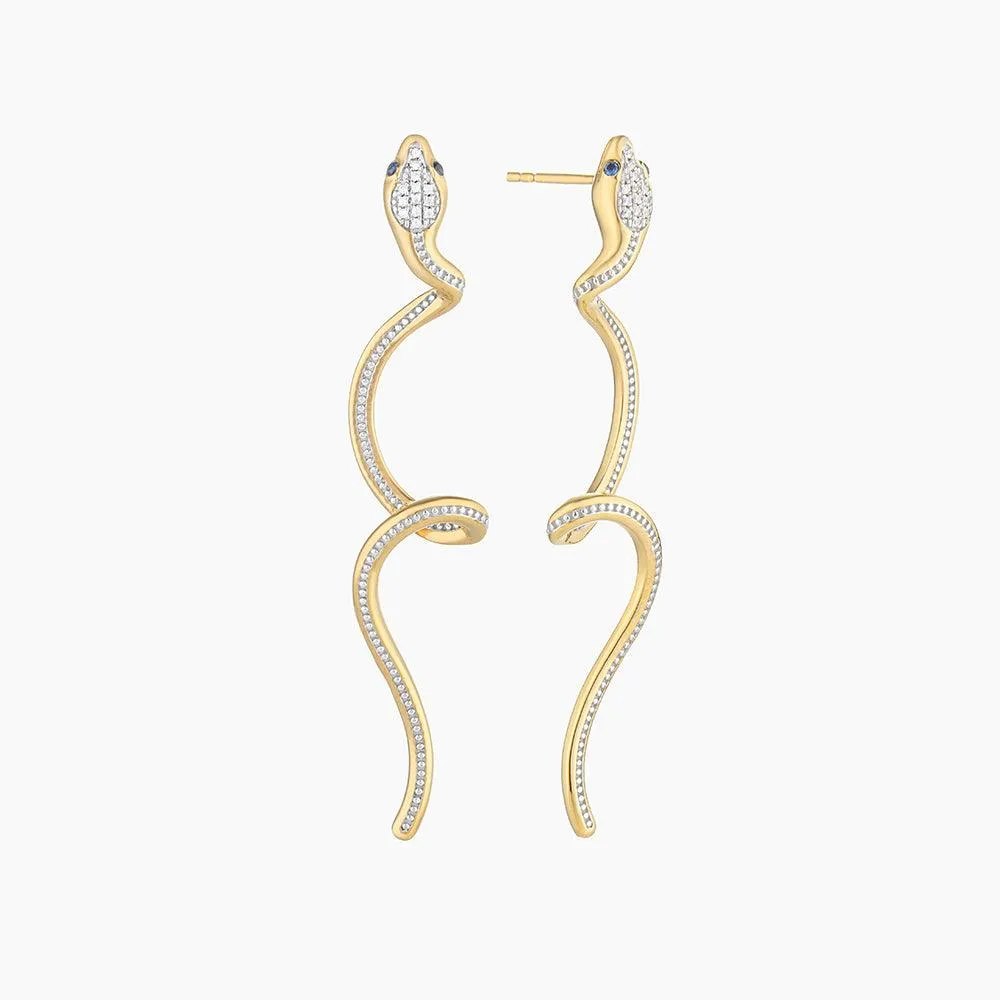 Serpent Drop Earrings