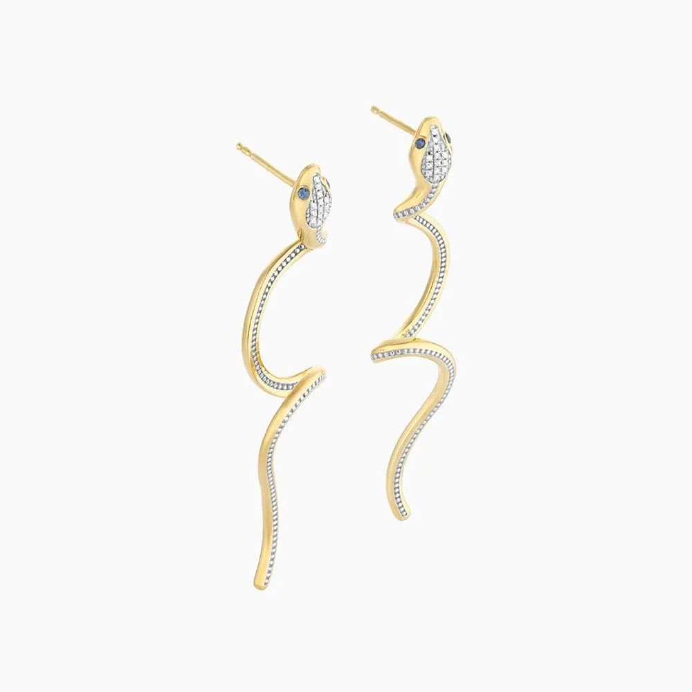 Serpent Drop Earrings