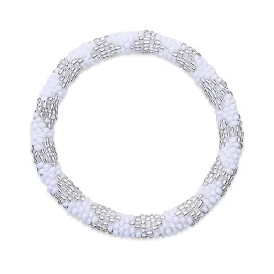 Shimmering Salt Flats | Himalayan Glass Bead Bracelet