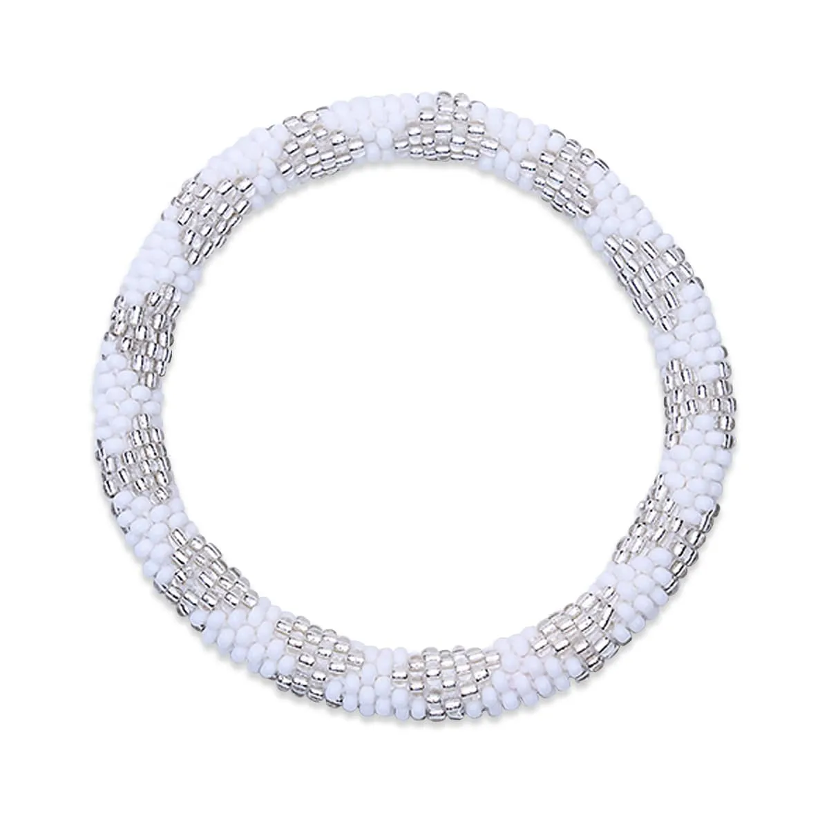 Shimmering Salt Flats | Himalayan Glass Bead Bracelet