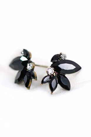 Shine So Bright Stud Earring in Black *
