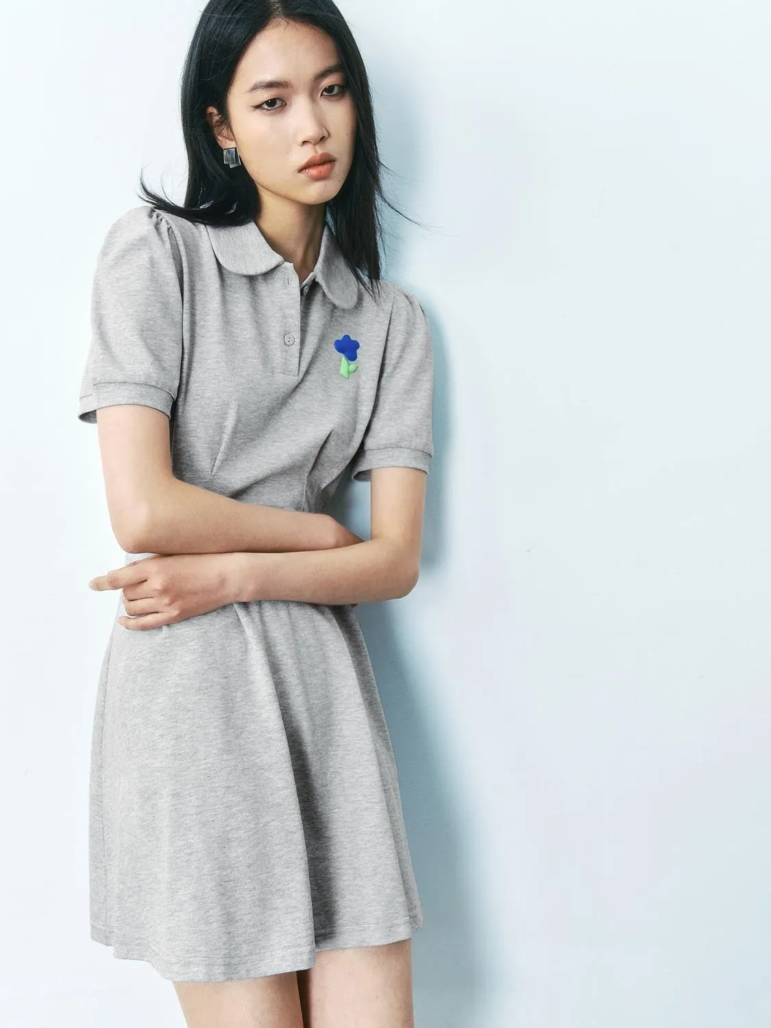 Shirt Collar A-Line Dresses