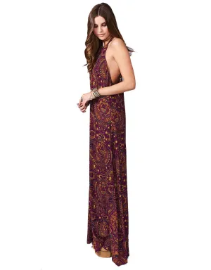 Show Me Your Mumu Flirtini Maxi Dress in Princess Plum