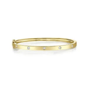 Shy Creation Burnished Diamond Bangle