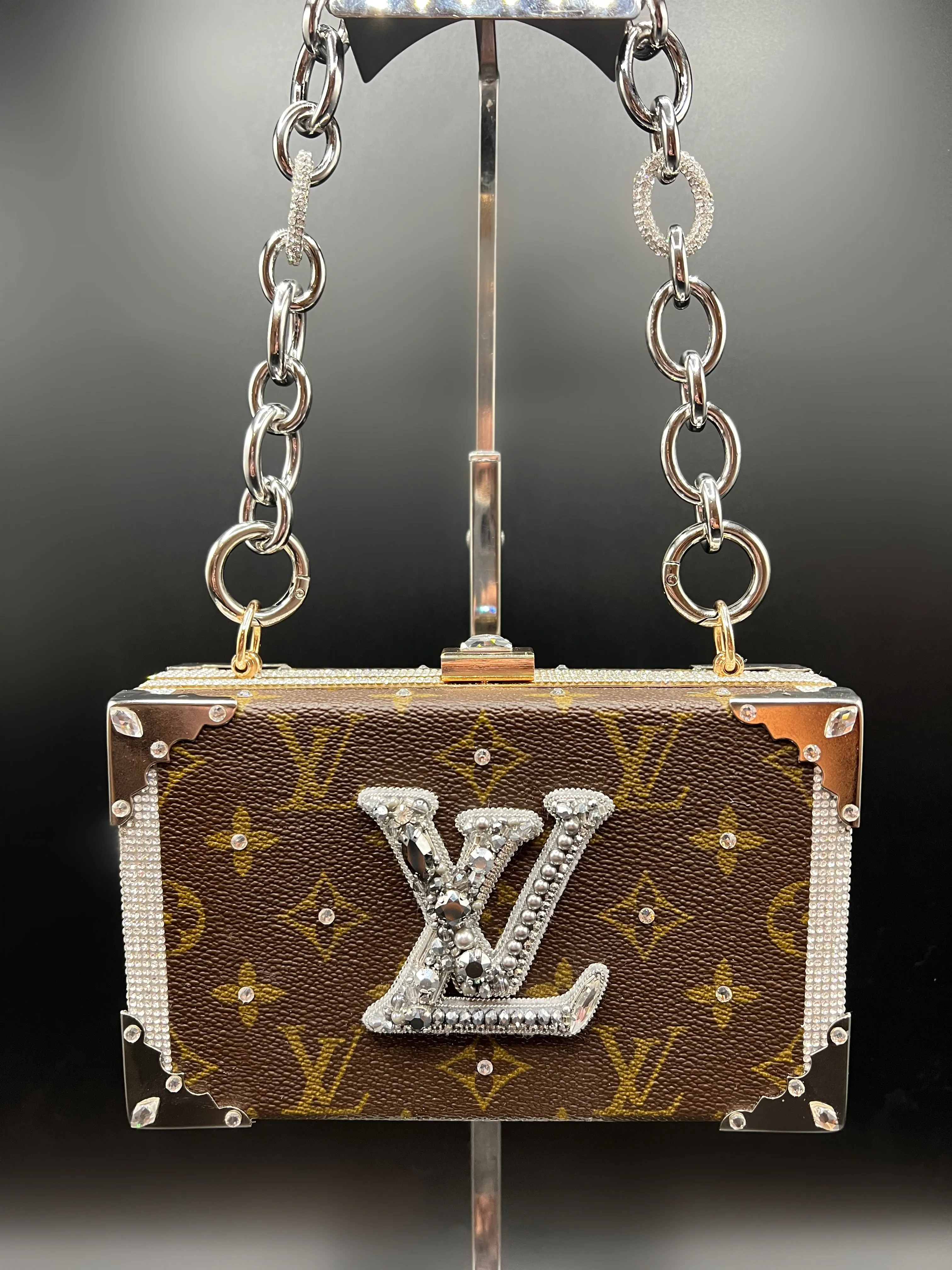 Silver Beaded Upcycled
