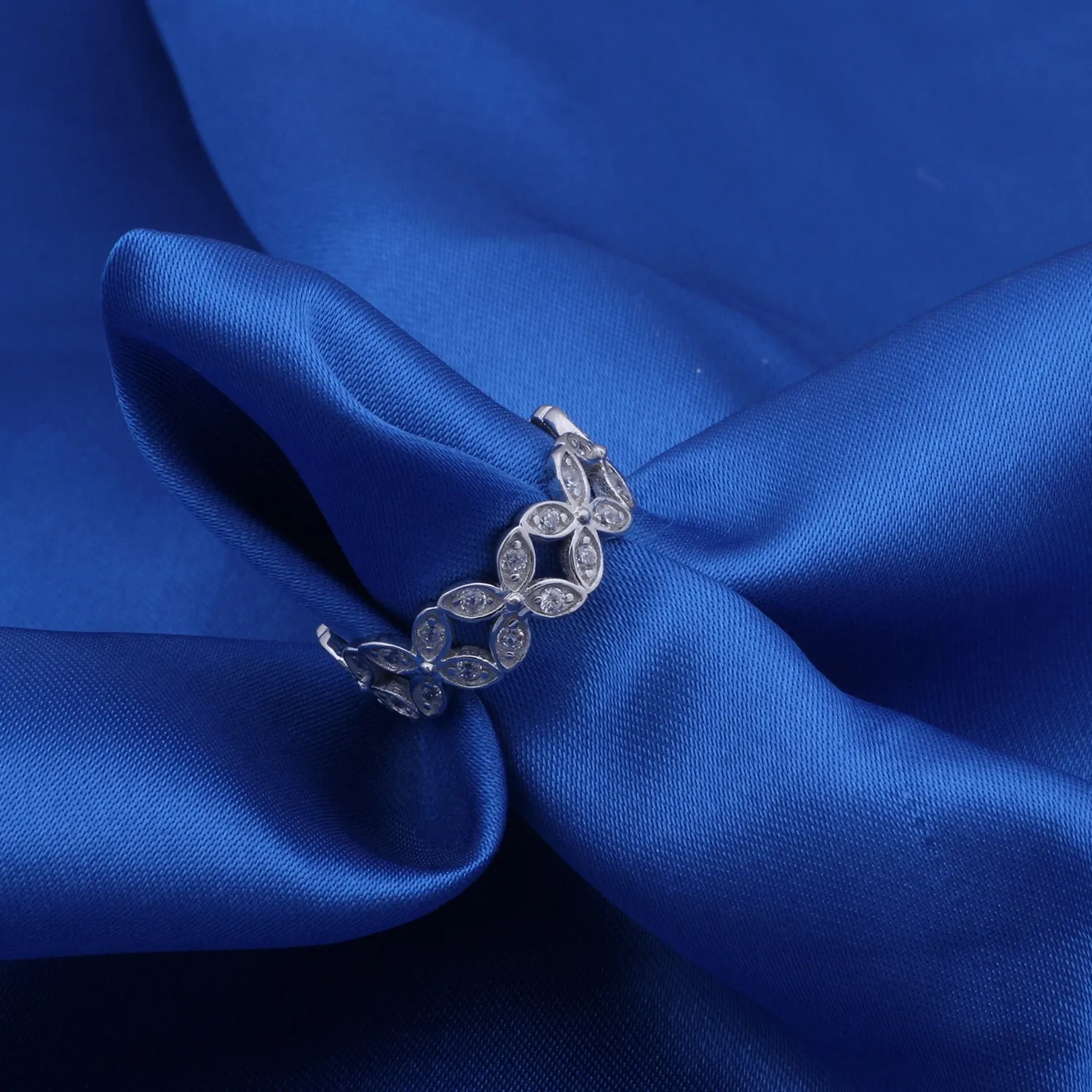 Silver Petal Rings