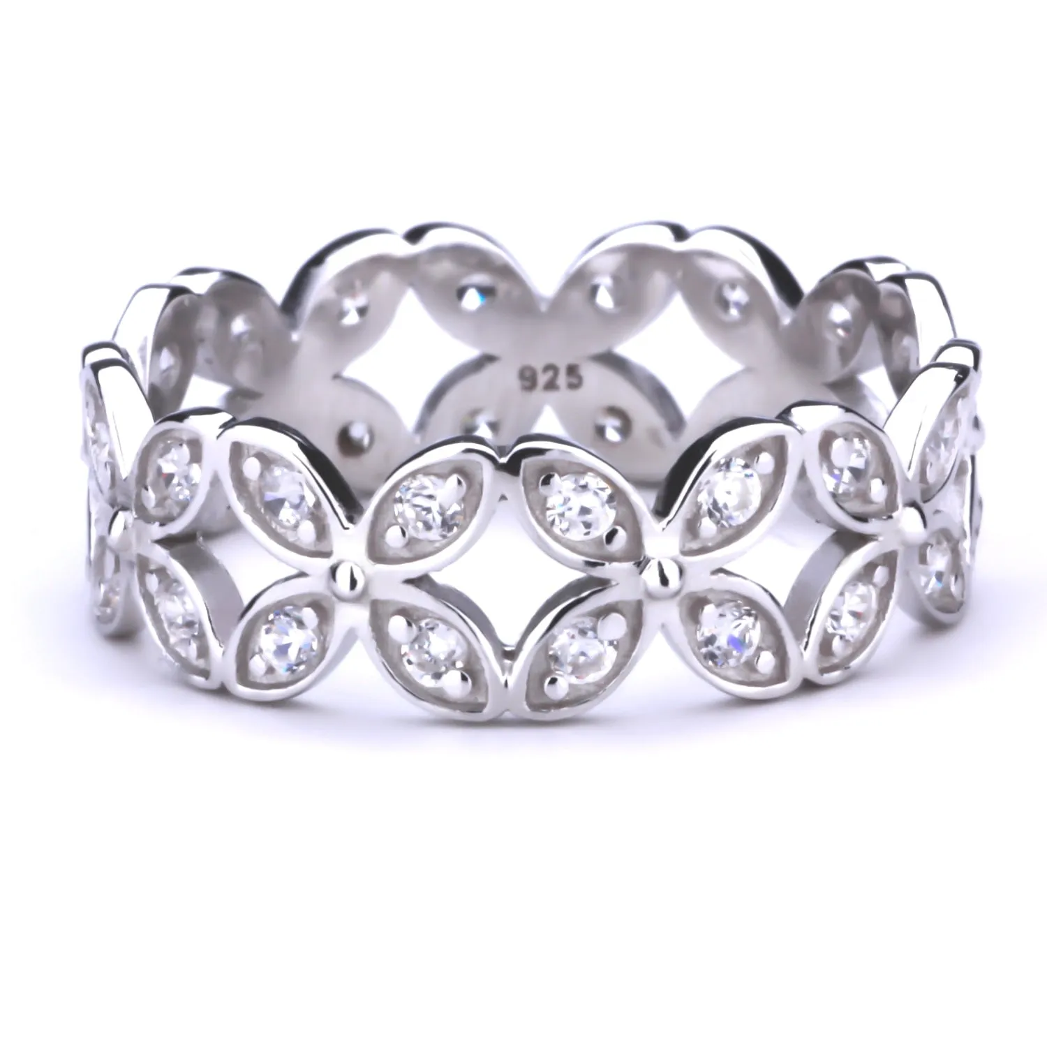 Silver Petal Rings