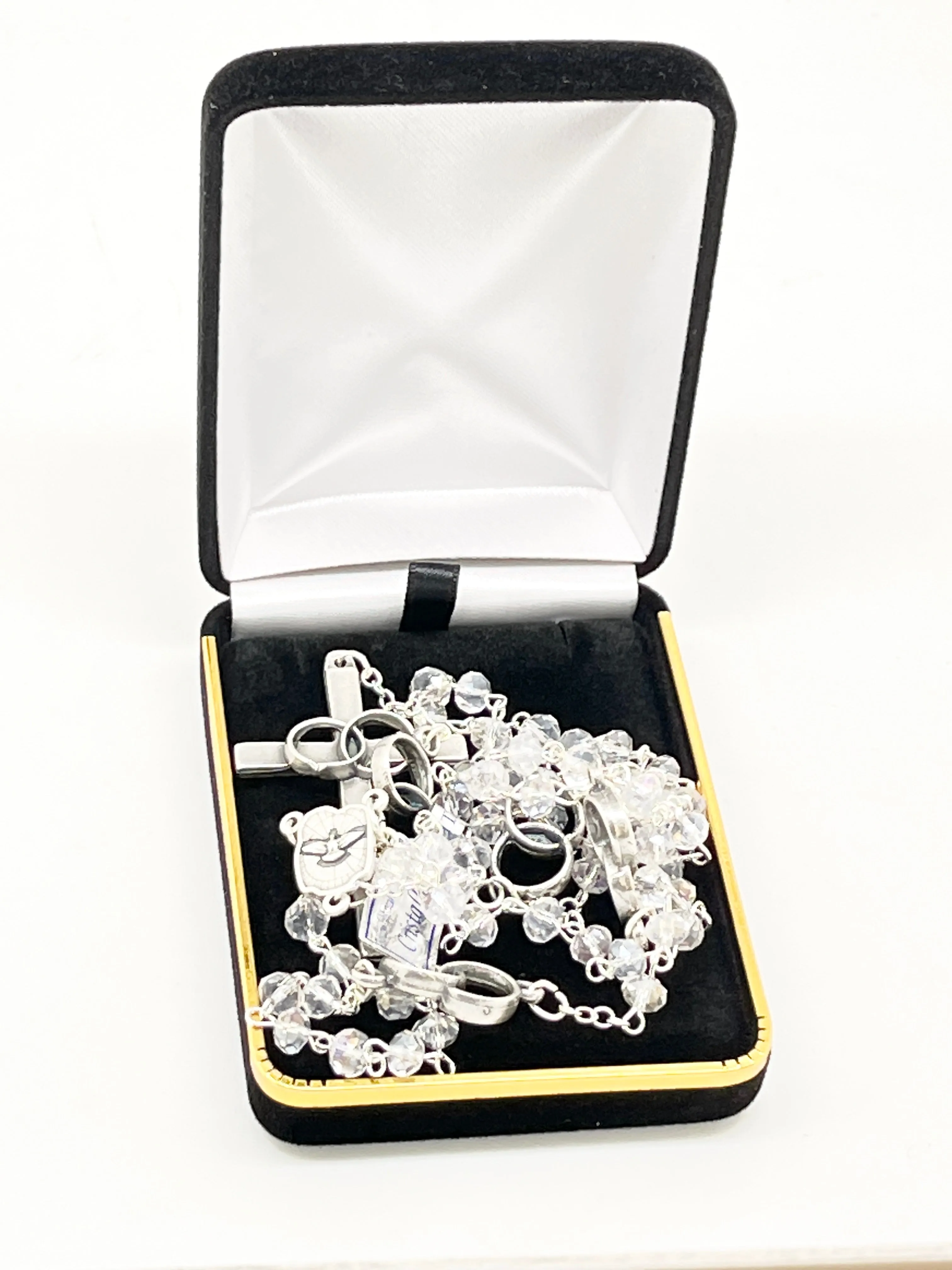 Silver Wedding Ring  Rosary