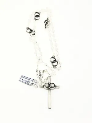 Silver Wedding Ring  Rosary