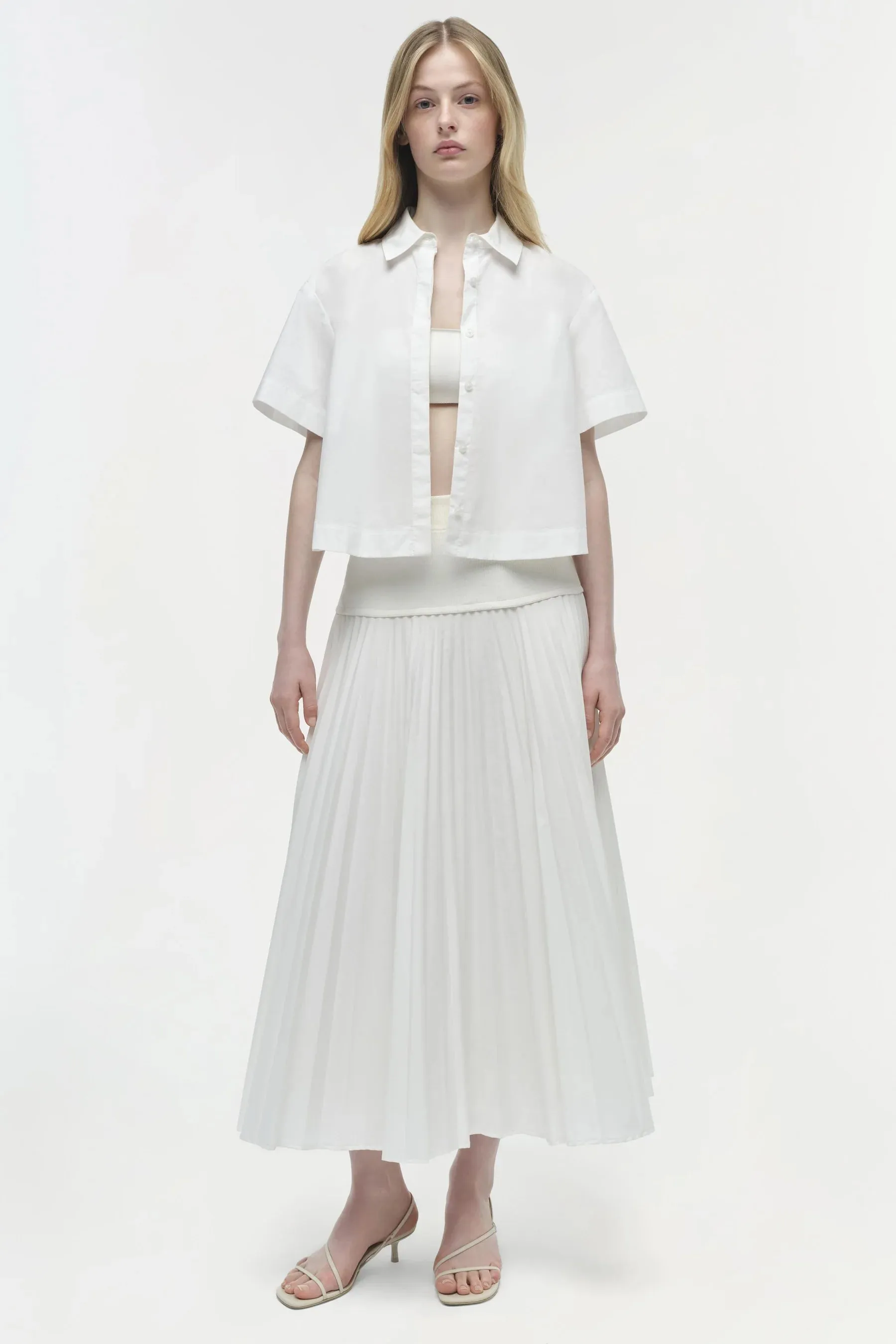 SIMKHAI BERNIE PLEATED SHIRT