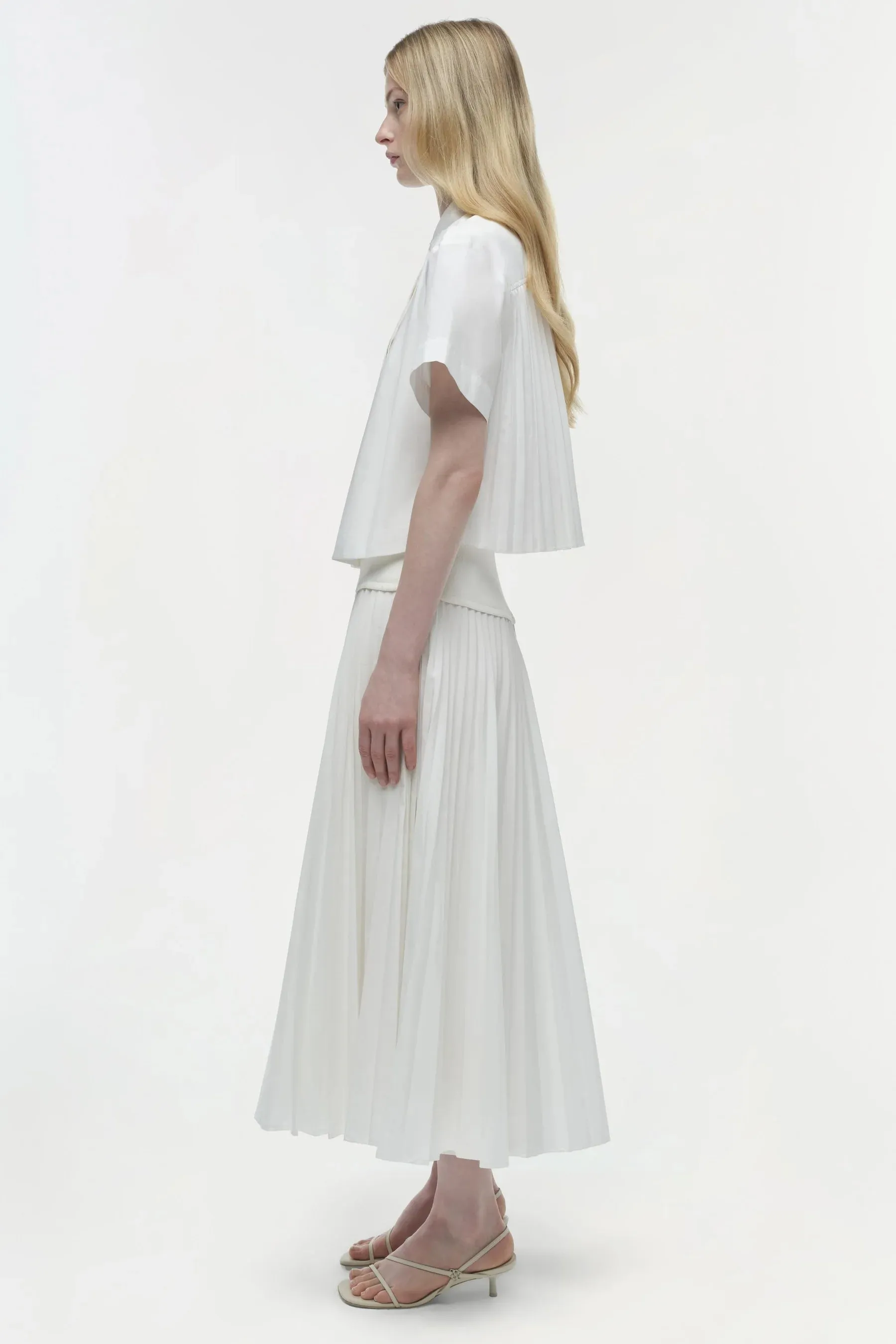 SIMKHAI BERNIE PLEATED SHIRT