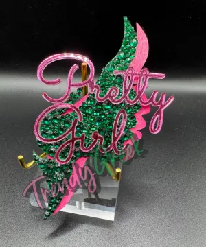 Sisterhood | Bling Pin | Sorority Lapel Pin | AKA | Initiation Gift | Gift For Her | Name Badge | Ivy Vine of Sisterhood