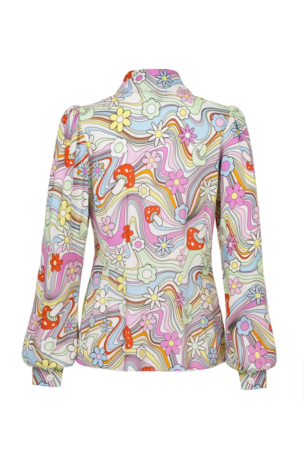 SIZE 16* Happy Daze Mushroom Blouse