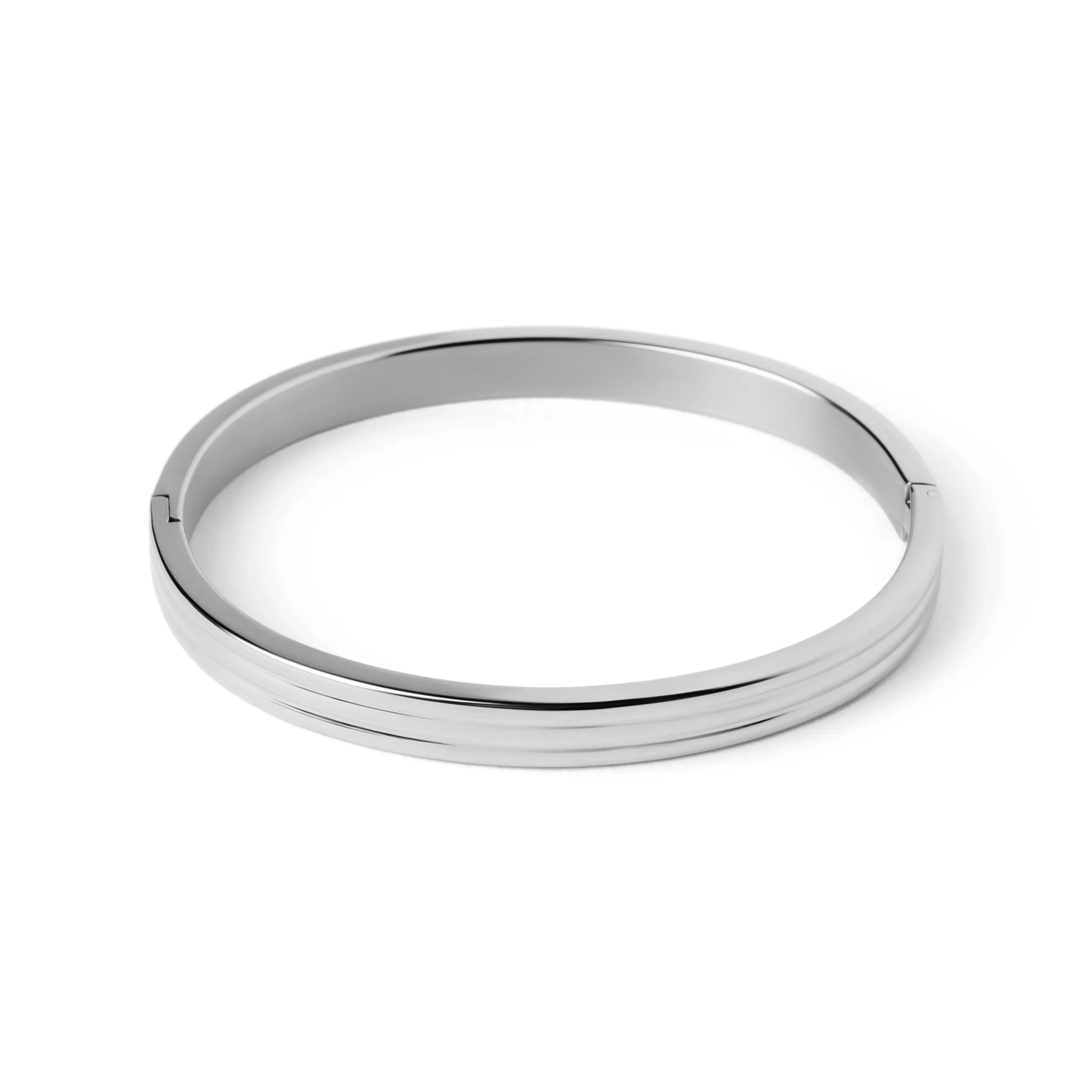 Sleek Interlocking Bangle